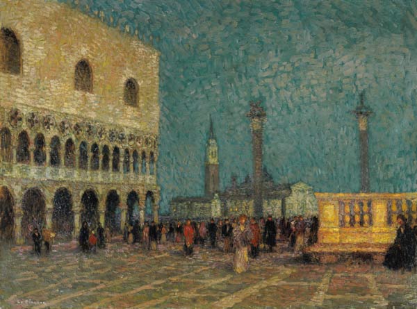 Venice, St. Mark''s Square, c.1914 von Henri Eugene Augustin Le Sidaner