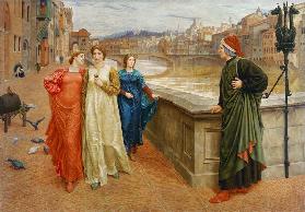 Dante und Beatrice 1884