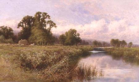 Meadow Landscape near Marlow-on-Thames von Henry Parker