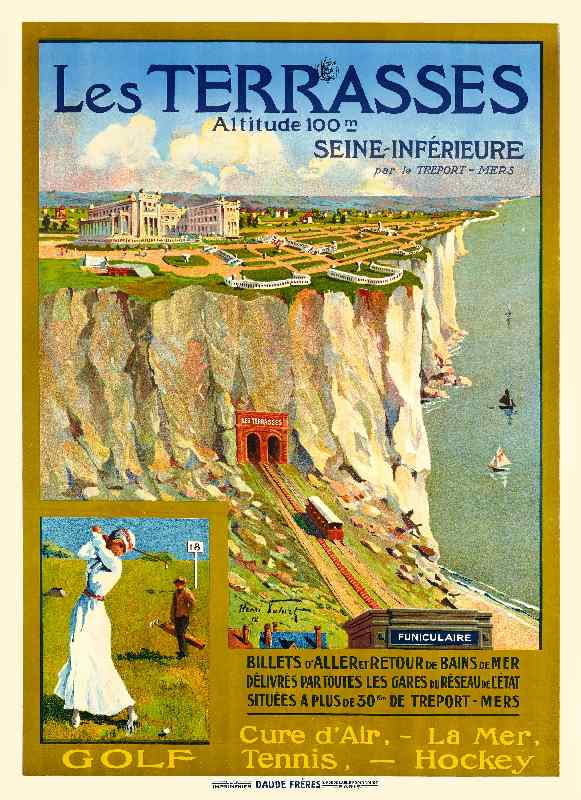 Les Terrasses Seine Inférieure. Frankreich, 1912 von Henry Polard