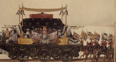 Funeral Procession (a section) 60 foot long von Henry Thomas Alken