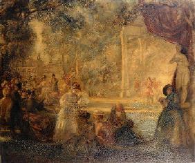 A Pastoral Play, 1899 (oil on canvas) 15th