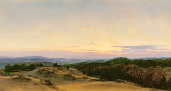 Sunset over a Landscape von Henry William Banks Davis
