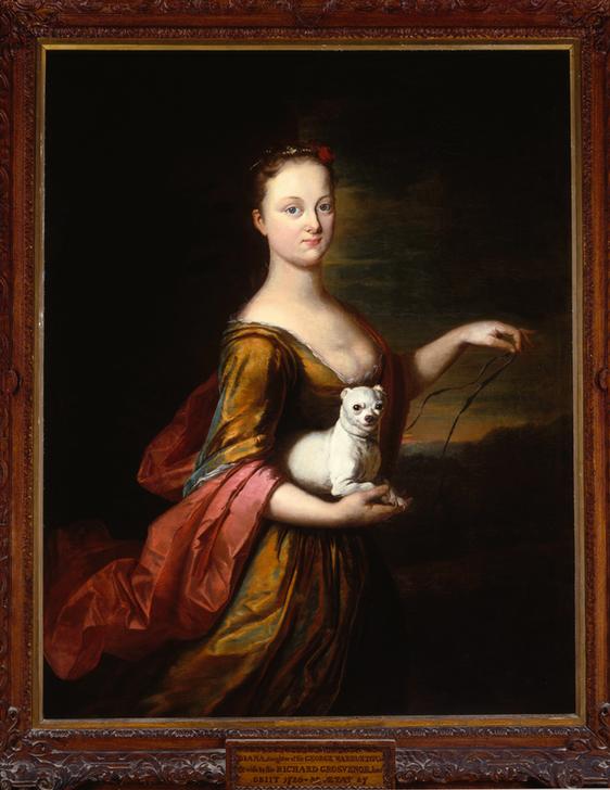 Portrait of Diana Warburton Lady Grosvenor von Herman van der Mijn