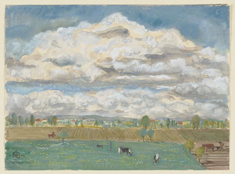 Felder und Wiesen bei Montauban von Hermann Lismann