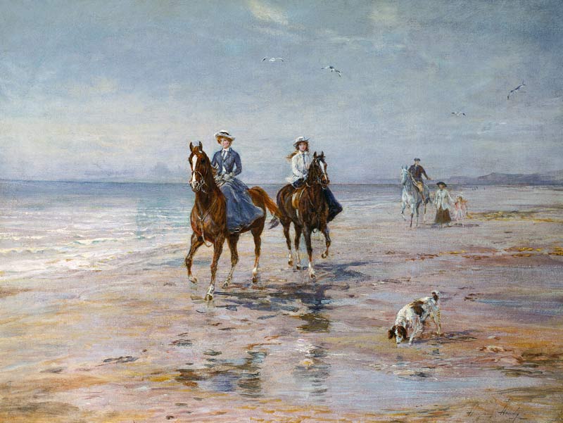 A Ride on the Beach, Dublin von Heywood Hardy