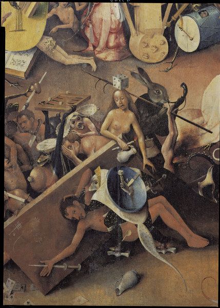 Bosch, Garten der Lüste, Hölle, Ausschn. von Hieronymus Bosch