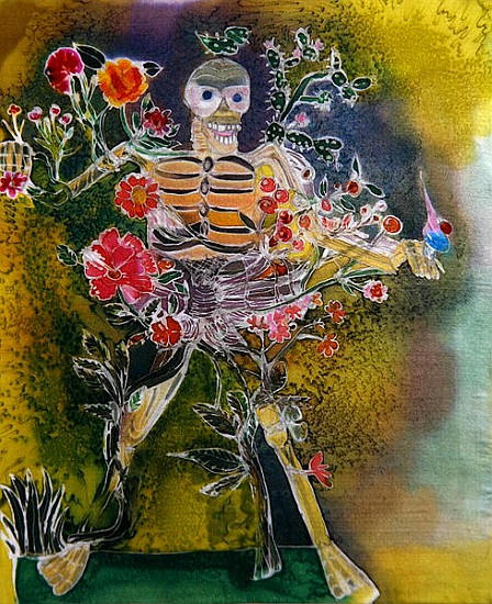 Day of the Dead, 2006 (dyes on silk)  von Hilary  Simon