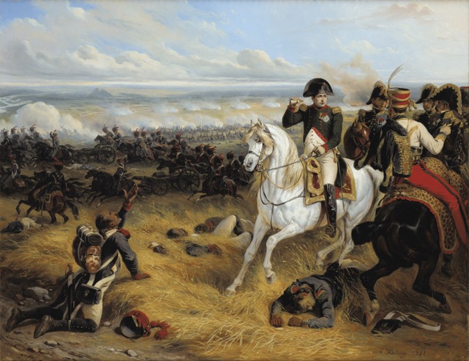 Napoleon bei der Schlacht bei Wagram von Hippolyte Bellangé