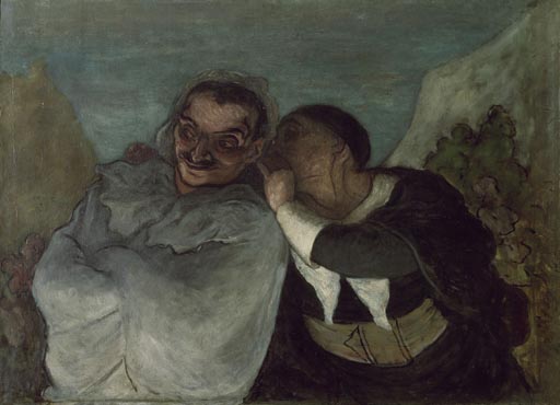 Crispin und Scapin von Honoré Daumier