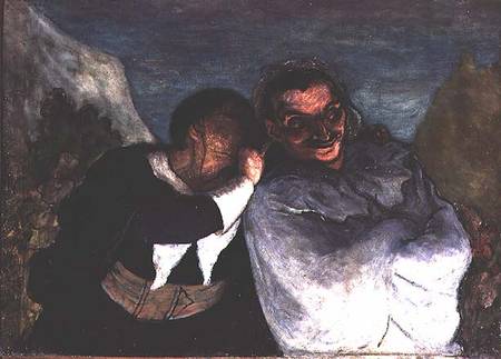 Crispin and Scapin, or Scapin and Sylvester von Honoré Daumier