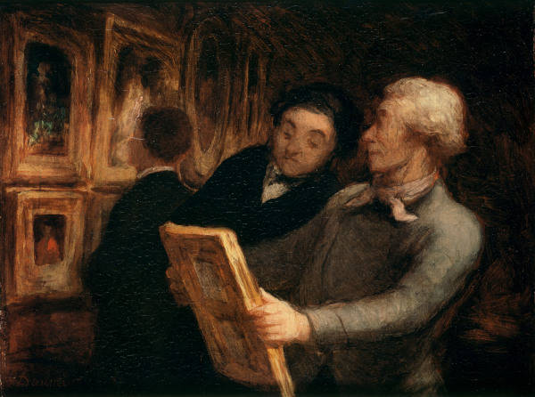 Daumier/Der Kunstliebhaber/Gemaelde von Honoré Daumier