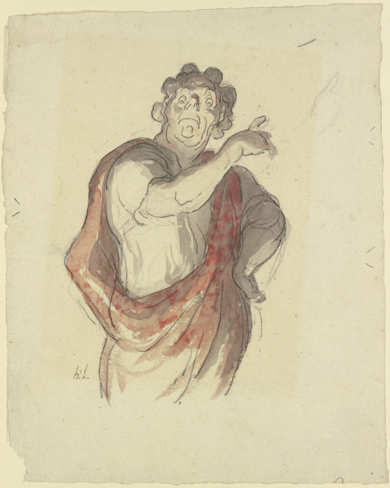 Der Tragöde von Honoré Daumier