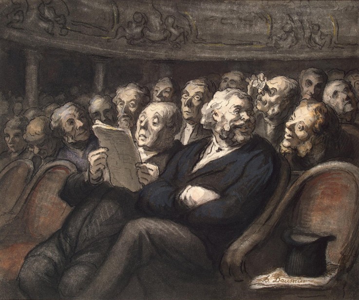 Eine Pause in der Comédie-Française von Honoré Daumier