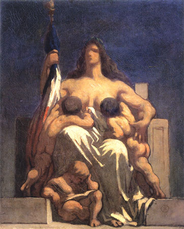Esquisse de La République von Honoré Daumier