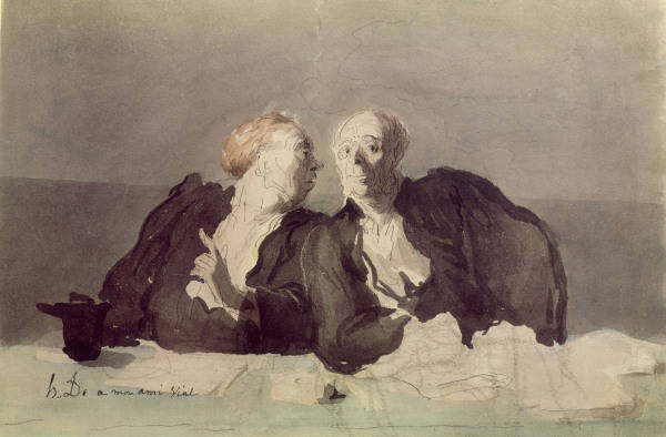 H.Daumier, Das entscheidende Argument von Honoré Daumier