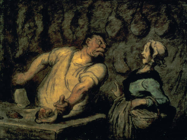 H.Daumier, Der Fleischer von Honoré Daumier