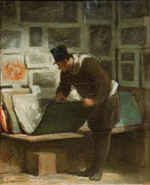H.Daumier, Der Graphikliebhaber von Honoré Daumier
