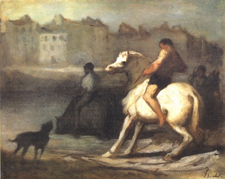 L´Abreuvoir von Honoré Daumier