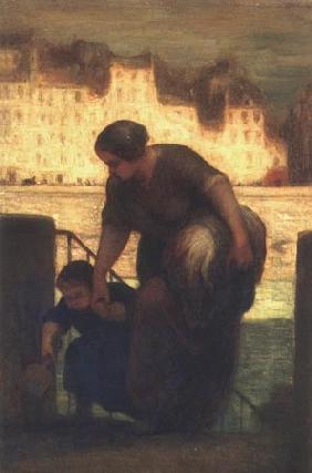 La Sortie du bateau à lessive 1861?-1863