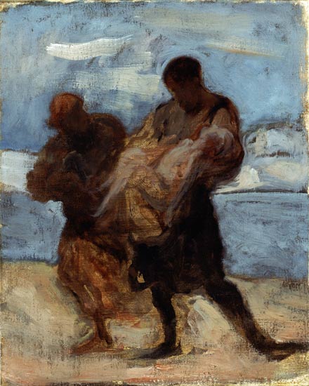 The Rescue von Honoré Daumier