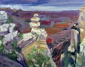 Famous Rock, Grand Canyon, 2000 (oil on canvas) 