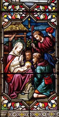 The Adoration of the Shepherds, 1865 (stained glass) 1558
