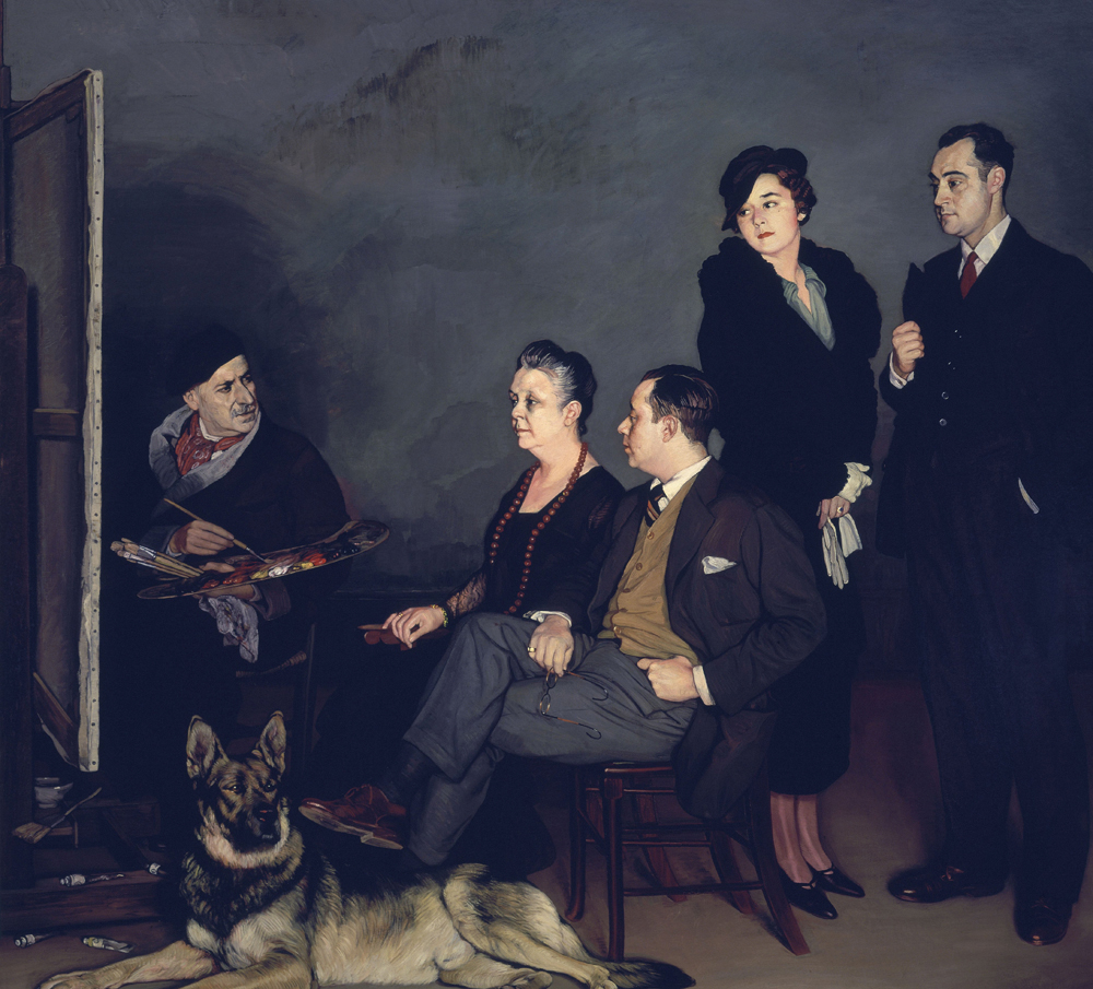 The Painter and His Family von Ignazio Zuloaga