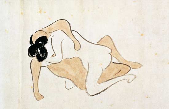 A 'Shunga' (erotic painting) von Ike no Taiga