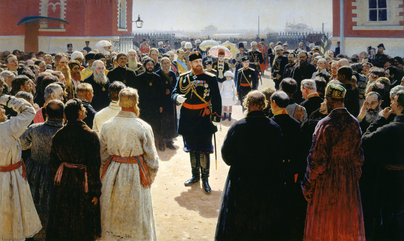 Alexander III. empfängt.. / Gem.v.Repin von Ilja Jefimowitsch Repin