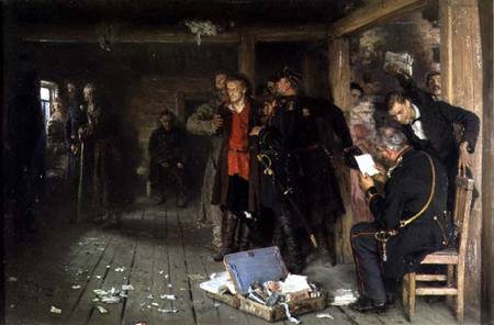 The Arrest of the Propagandist von Ilja Jefimowitsch Repin