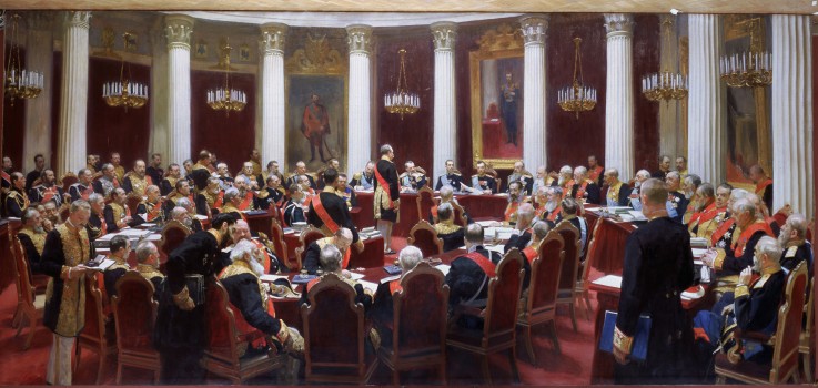 Feierliche Sitzung des Staatsrates am 7. Mai 1901 aus Anlass seines 100-jährigen Bestehens von Ilja Jefimowitsch Repin