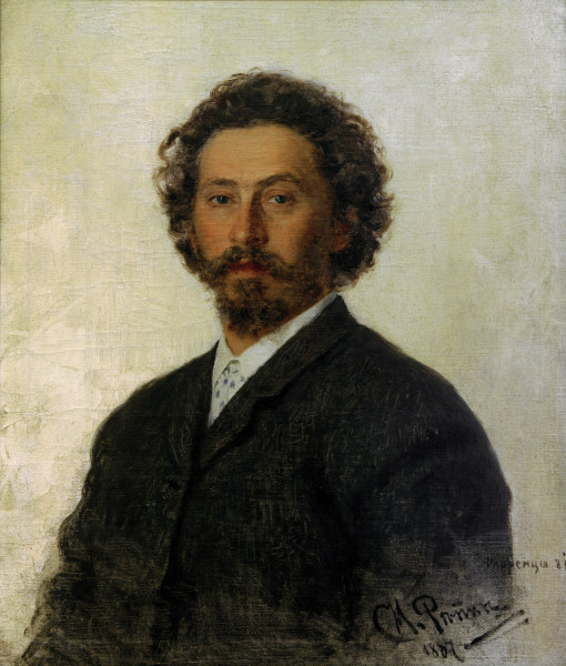 Ilja Repin, Selbstbildnis 1887 von Ilja Jefimowitsch Repin