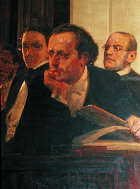 Michal Kleopas Oginski (1765-1833), Frederic Chopin (1810-49) and Stanislaw Moniuszko (1819-72), fro von Ilja Jefimowitsch Repin