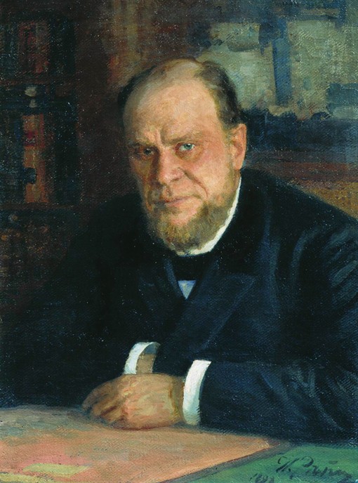 Porträt des Anwalts und Authors Anatoli Fjodorowitsch Koni (1844-1927) von Ilja Jefimowitsch Repin