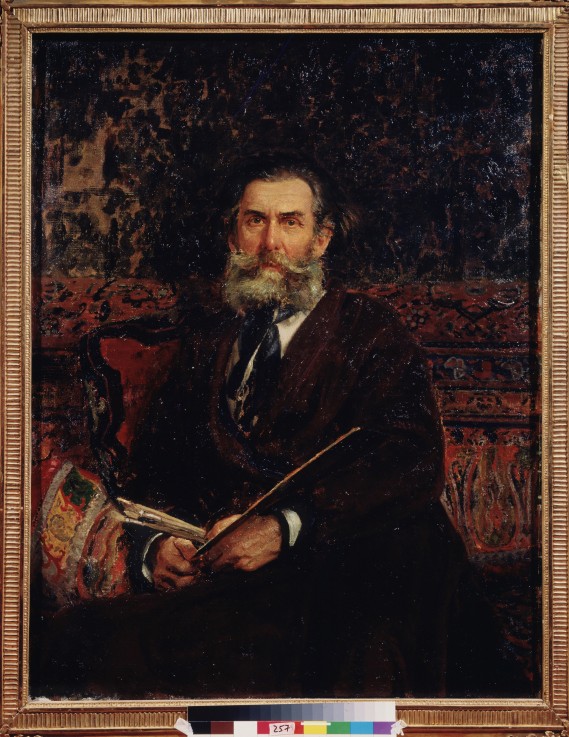 Porträt des Malers Alexei Bogoljubow (1824-1896) von Ilja Jefimowitsch Repin
