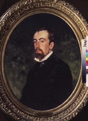 Porträt des Malers Wassili Polenow (1844-1927) 1877