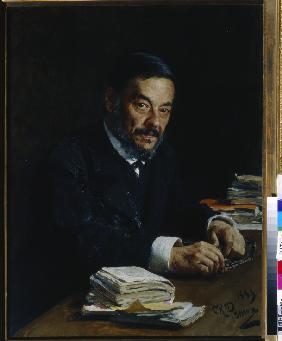 Porträt des Mediziners und Physiologen Iwan M. Setschenow (1829-1905) 1889