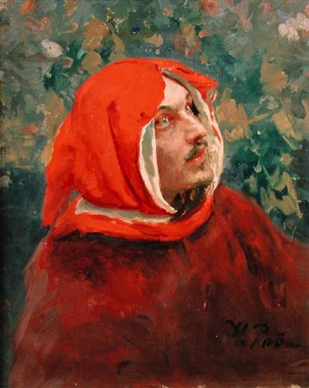 Portrait of Dante Alighieri (1265-1321) von Ilja Jefimowitsch Repin