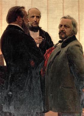 Vladimir Odoevsky (1803-69), Mily Balakirev (1837-1910) and Mikhail Ivanovich Glinka (1804-57) 1890s