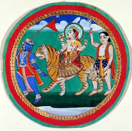 The Deva with Shiva and Bhairava von Indian School
