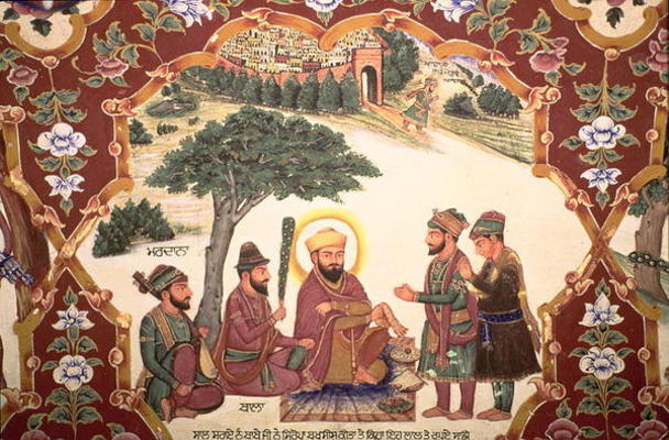 Religious painting at Gurudwara Baba Atalti (photo) von Indian School