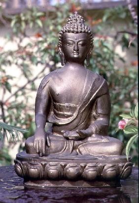 Statue of Buddha (metal) 