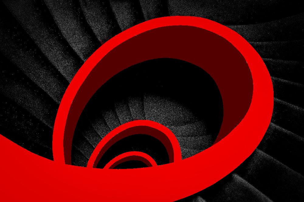 Eine rote Spirale von Inge Schuster
