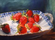 Erdbeeren in Porzellanschale 1998