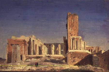 The Acropolis von Ippolito Caffi