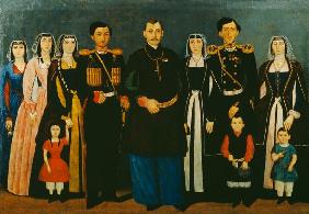 N.E. Mukhran-Batoni with family 1862