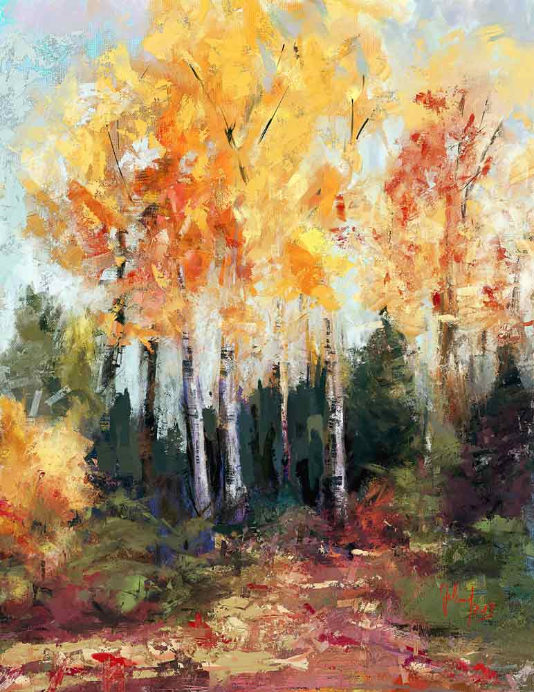 Herbstwald von Georg Ireland