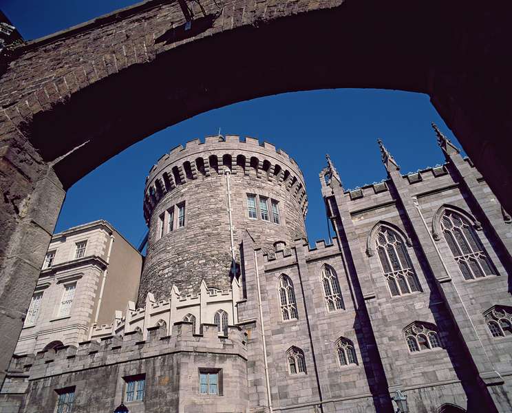 Dublin Castle, the Record Tower (photo)  von Irish School