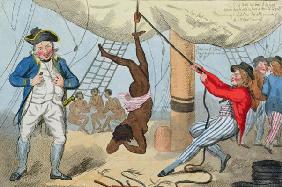 The Abolition of the Slave Trade, 1792 (coloured etching) 1897
